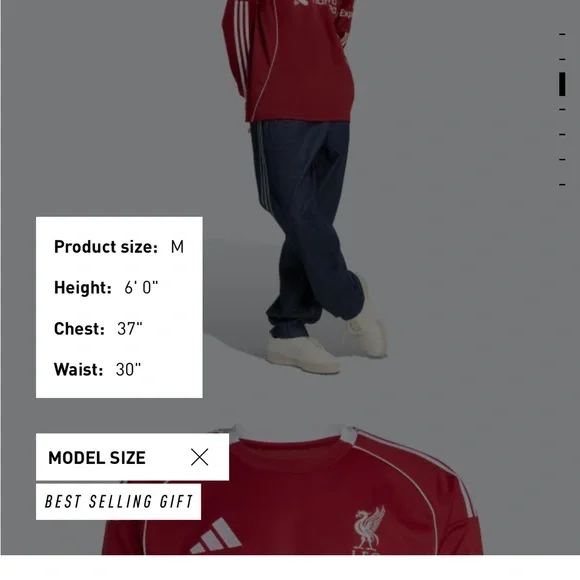 Liverpool FC 25/26 Longsleeve Home Jersey - Picture 1 of 7